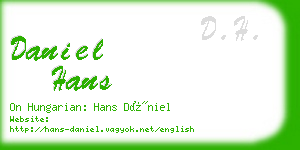 daniel hans business card